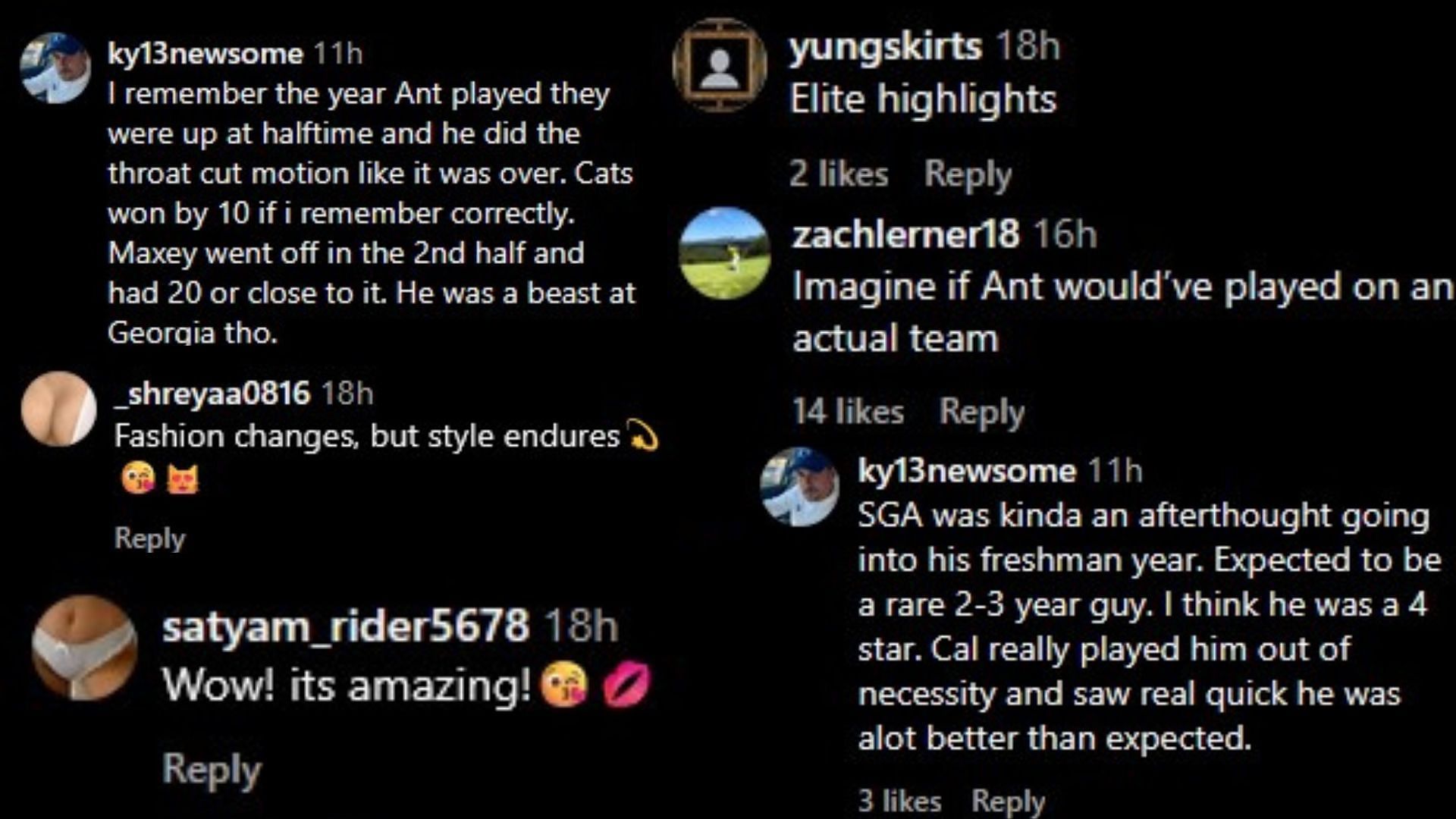 Images via the comments of the Instagram post.